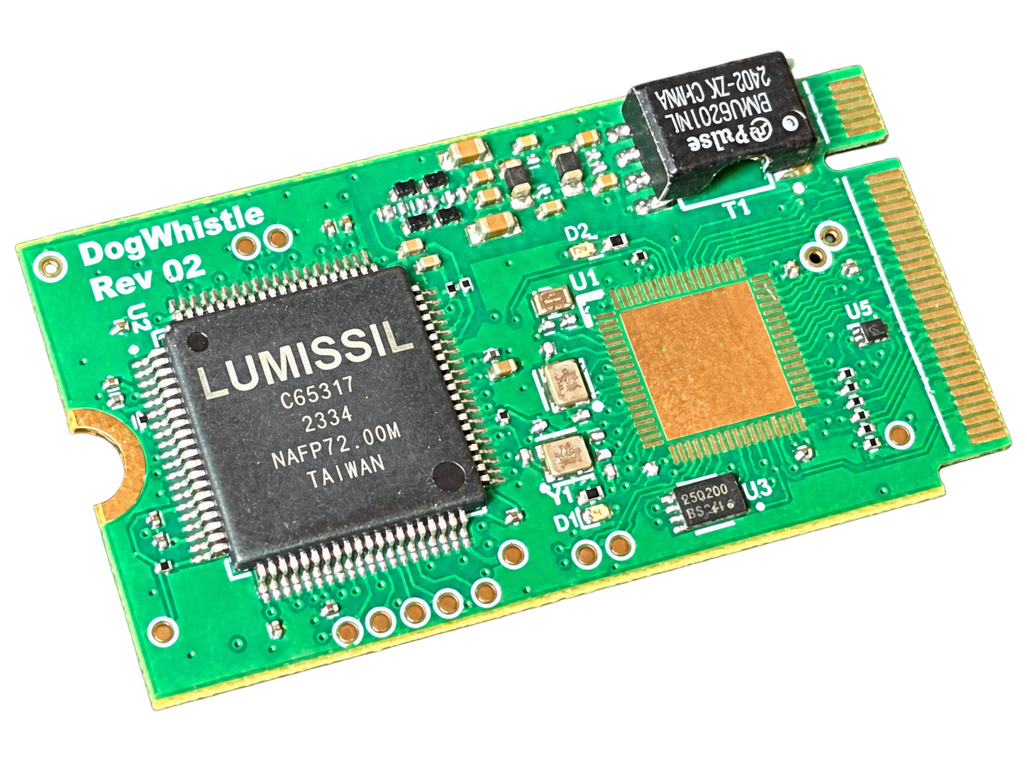 Dog Whistle M.2 PLC module without MCU